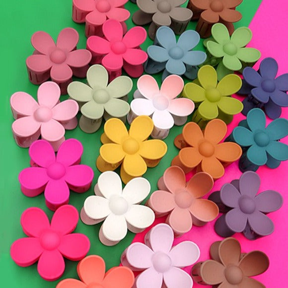 Flower Hair Claw Clips