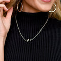 18" Chain Necklace with Faux Navajo Disc Accent