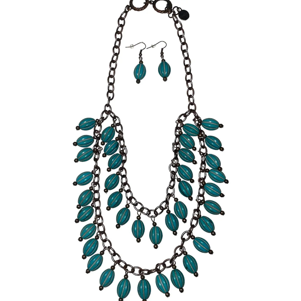 19" Chain and TQ Dangle Neck Set