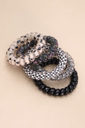 Mix Solid Flower Checker Animal Hair Coils