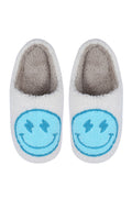 House Slippers (Blue Smiley)