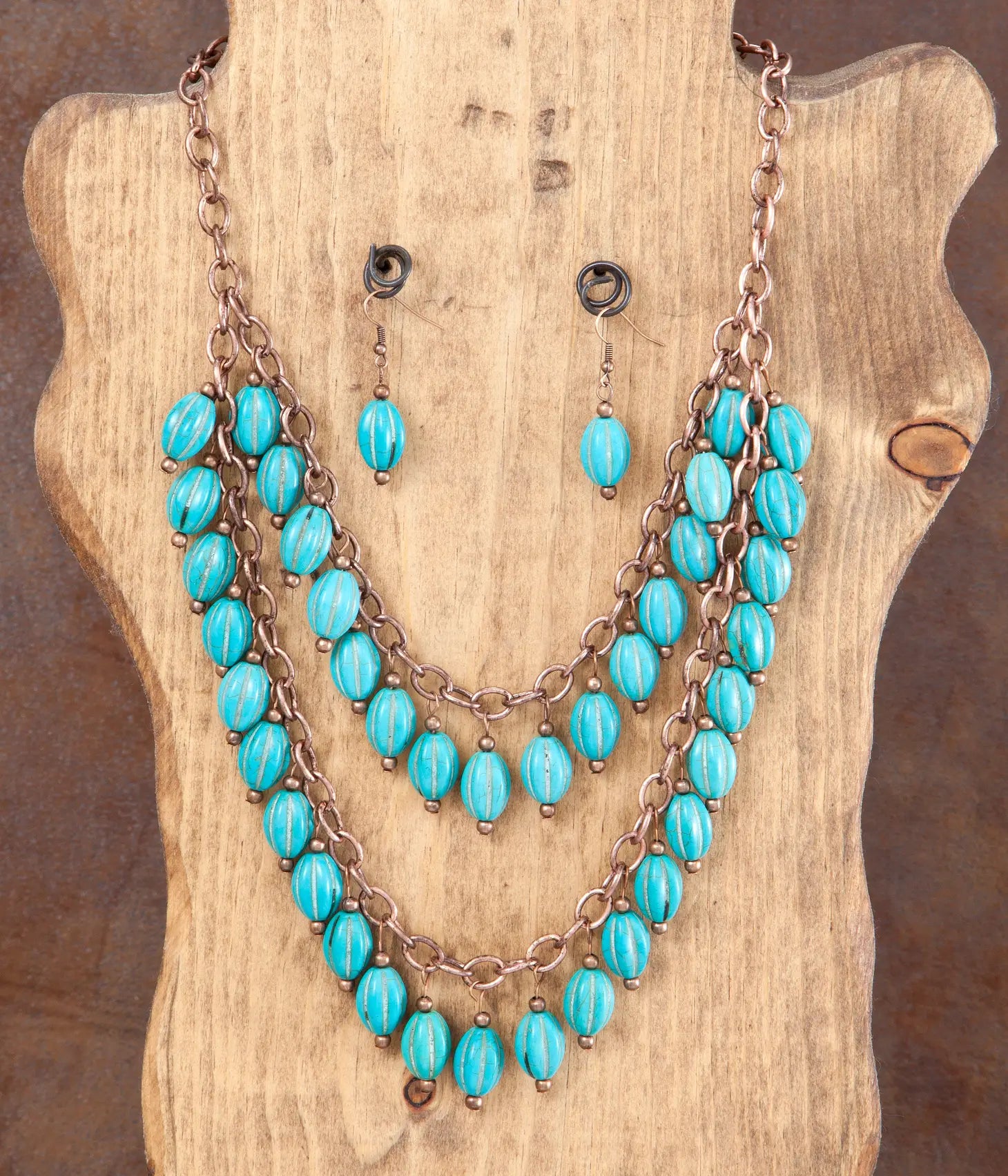 19" Chain and TQ Dangle Neck Set