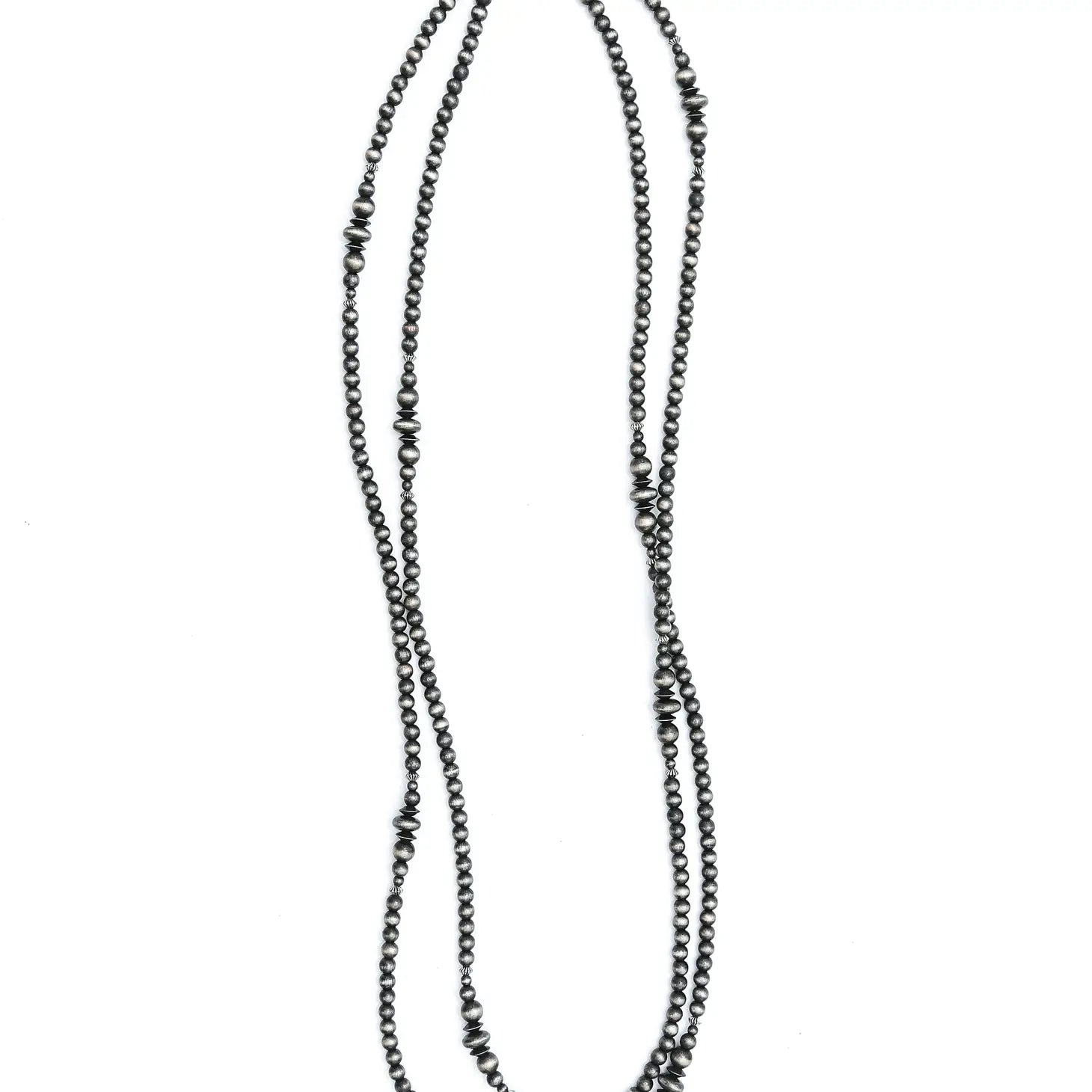 66" Danity Faux Navajo Pearl Necklace