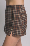 Plaid Mini Skort