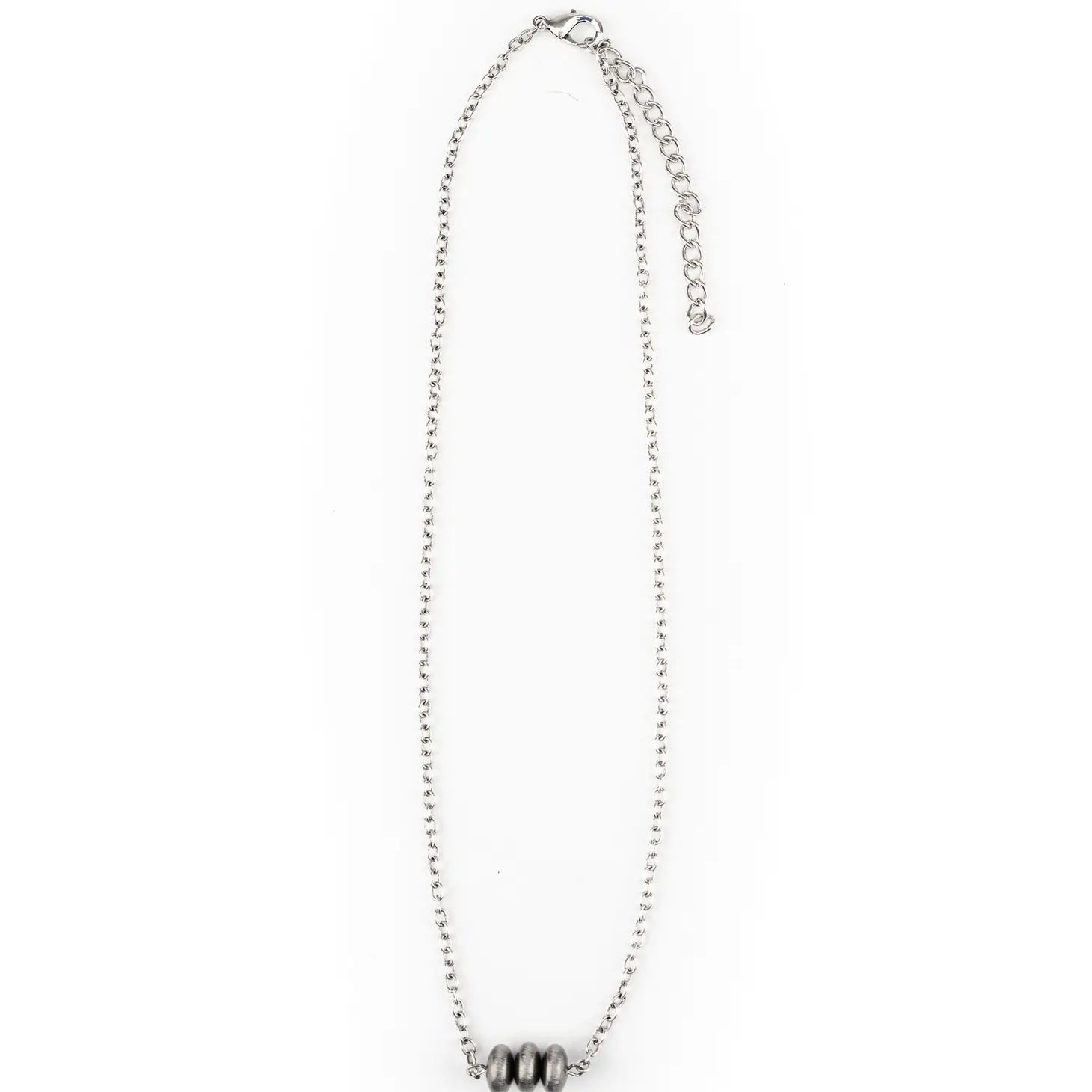 18" Chain Necklace with Faux Navajo Disc Accent