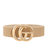 Classic Faux Leather Belt with GO Buckle