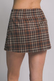 Plaid Mini Skort