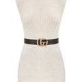 Classic Faux Leather Belt with GO Buckle