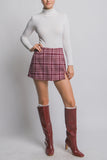 Plaid Mini Skort