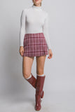 Plaid Mini Skort