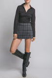 Plaid Mini Skort