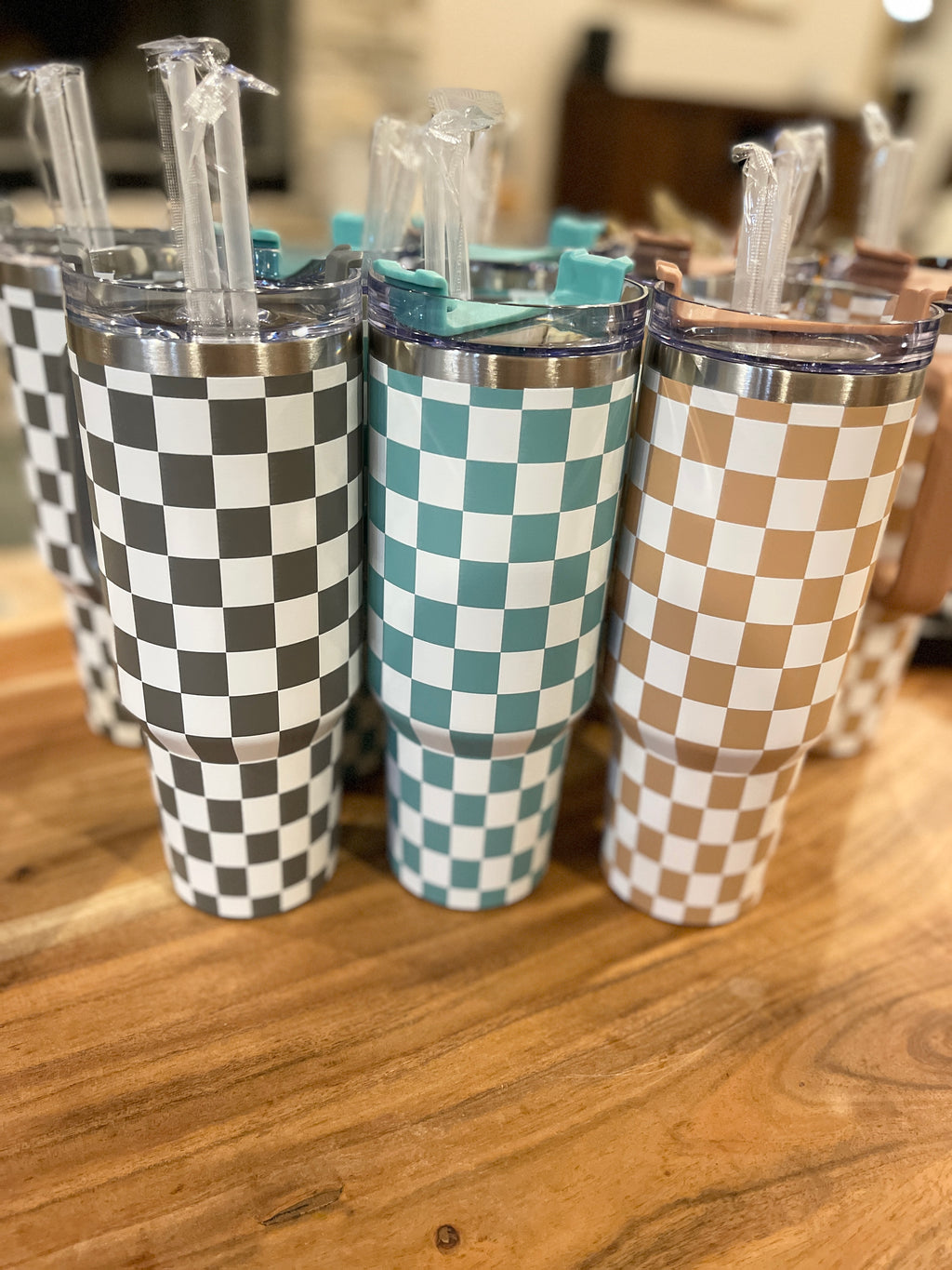 Checkered Tumblers