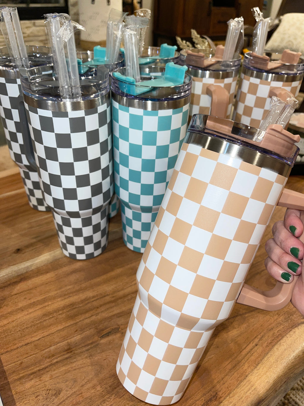 Checkered Tumblers