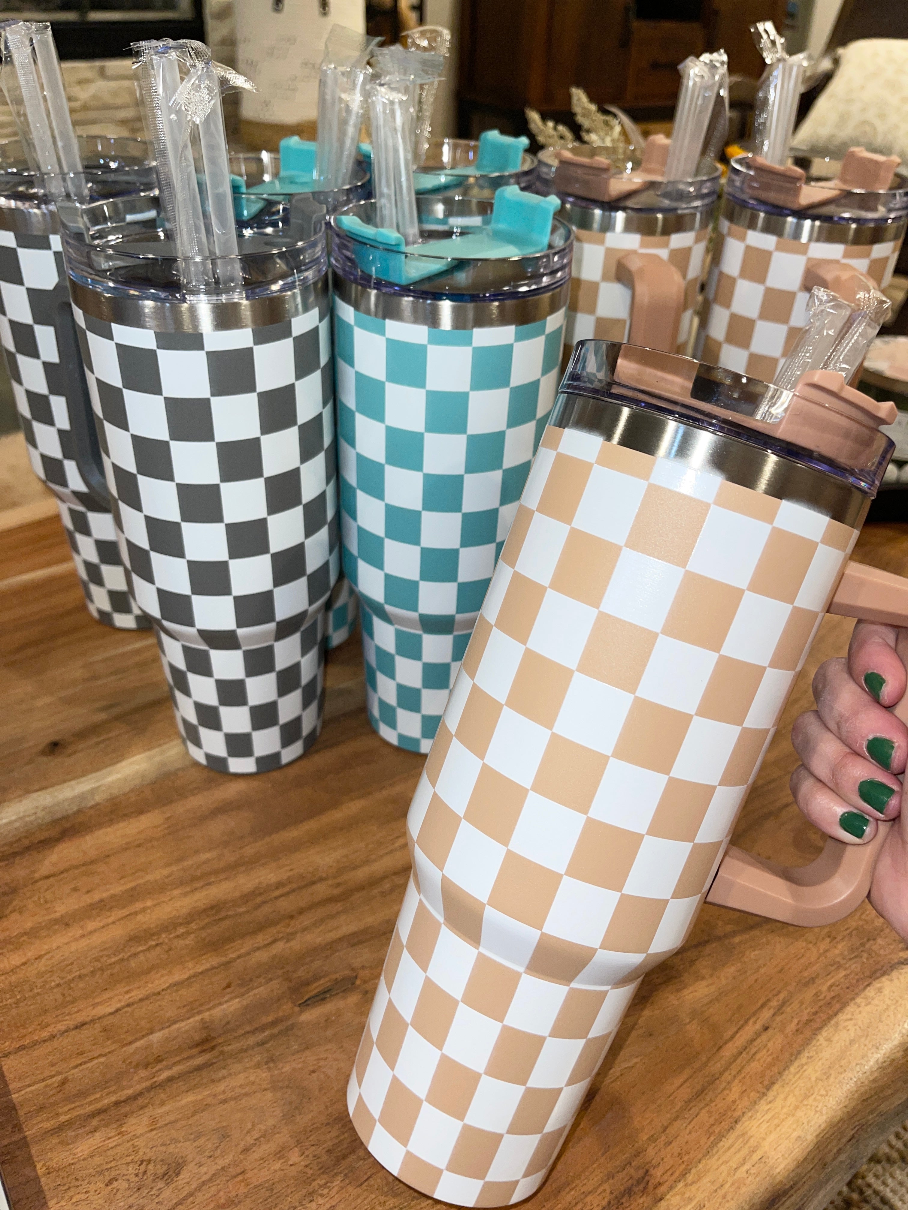 Checkered Tumblers