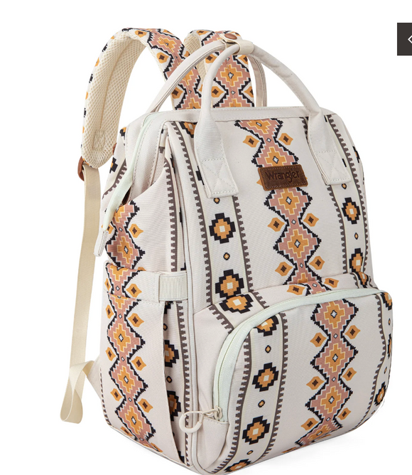 Wrangler Aztec Printed Callie Backpack - Tan