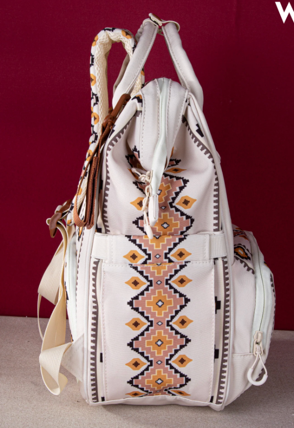 Wrangler Aztec Printed Callie Backpack - Tan