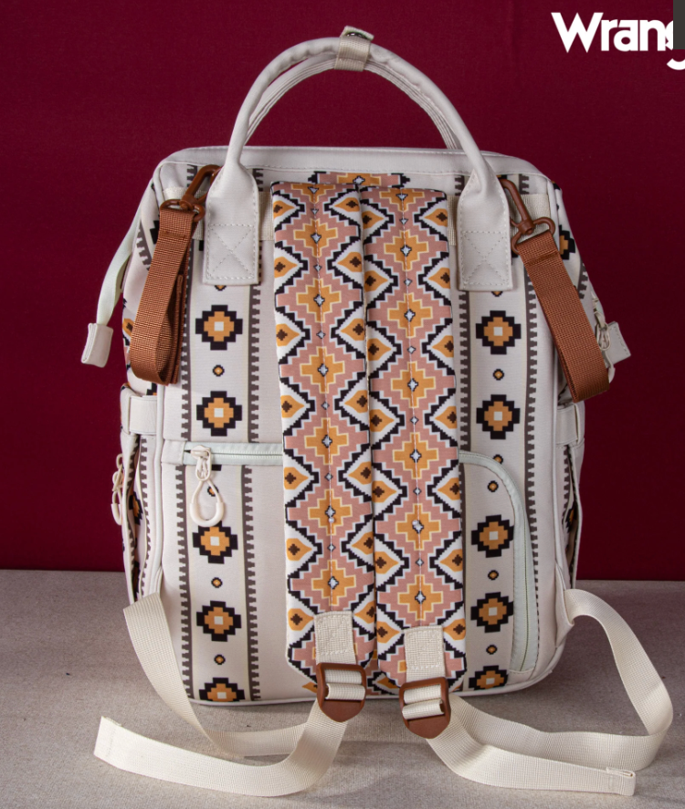 Wrangler Aztec Printed Callie Backpack - Tan