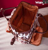 Wrangler Aztec Printed Callie Backpack - Brown