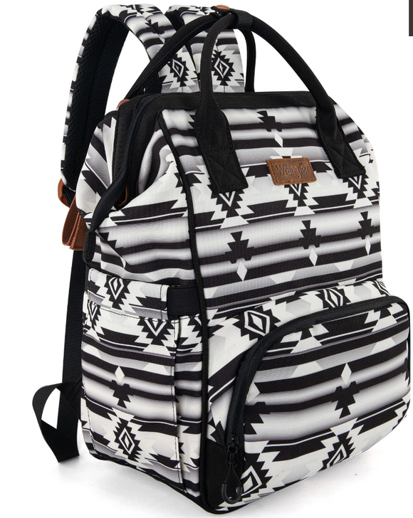 Wrangler Aztec Printed Callie Backpack - Black