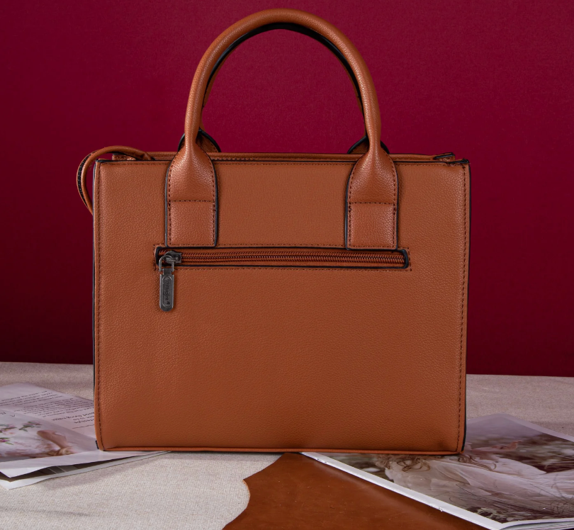 Wrangler Whipstitch Small Tote/Crossbody - Brown