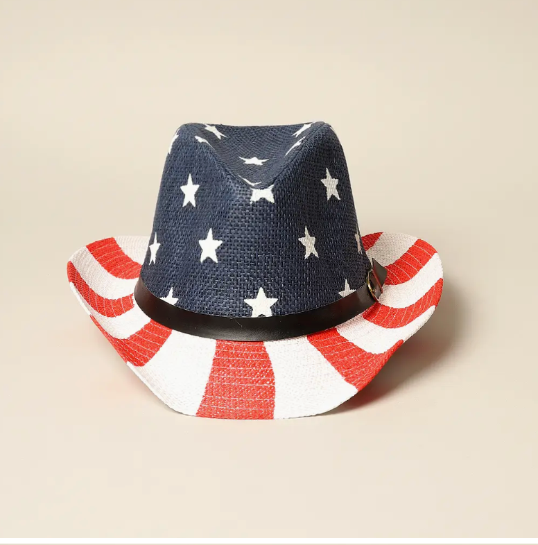 American Flag Cowboy Hat