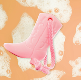 Western Pink Cowboy Boot Soap On A Rope