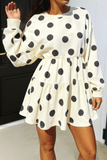 LAS Polka Dot Looks Pullover Drawstring Shorts Sets (S-XL)