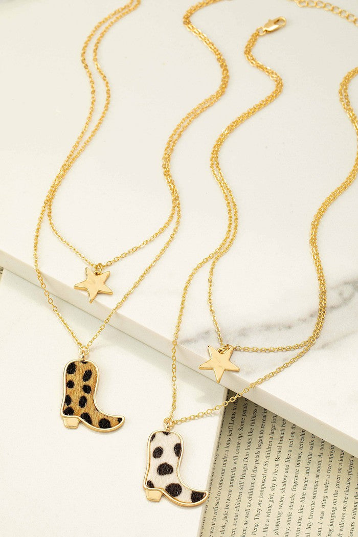 Cowboy Boot Necklace