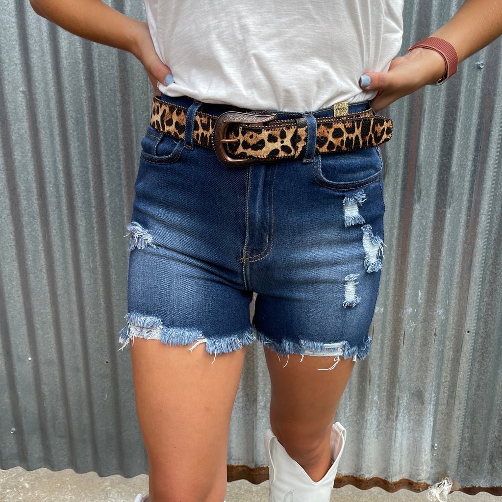 Tan Leopard Belt