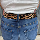 Tan Leopard Belt