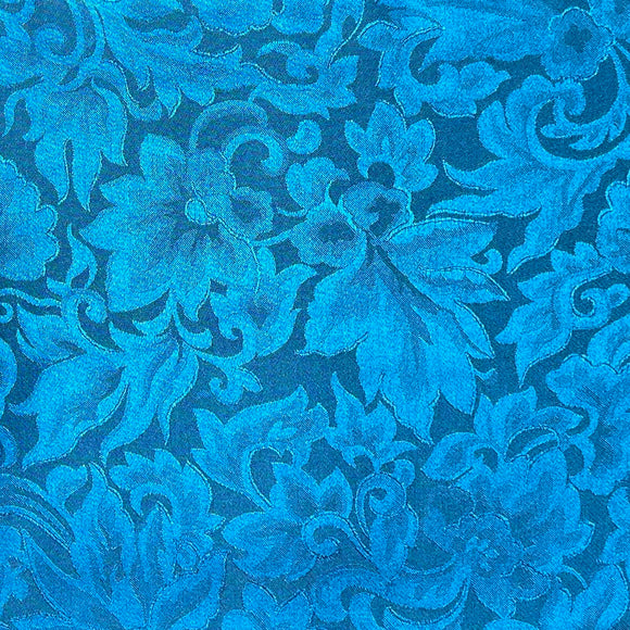Baroque Cobalt Silk Scarf