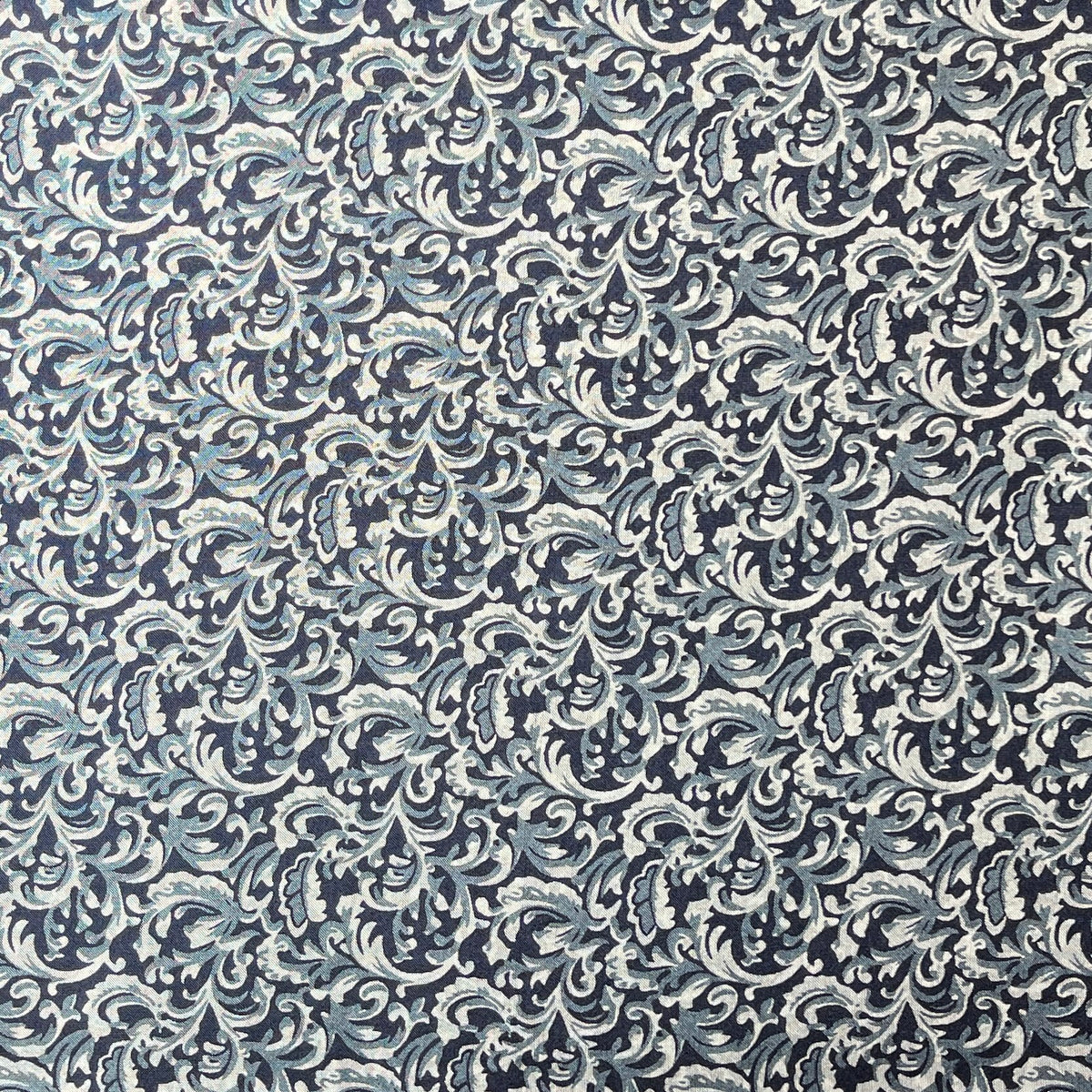Frontier Calico Navy Silk Scarf