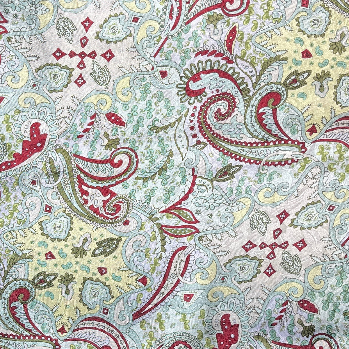 Paisley Mint Madness Silk Scarf