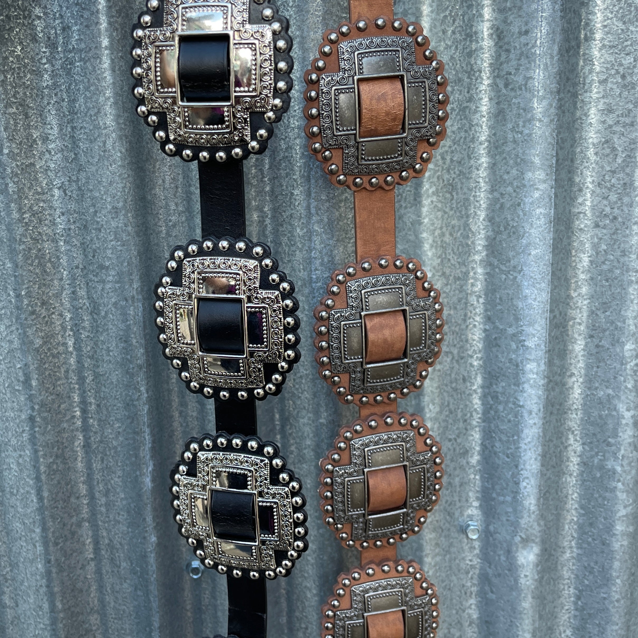 Black Concho Belt