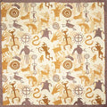 Tan Cave Silk Scarf